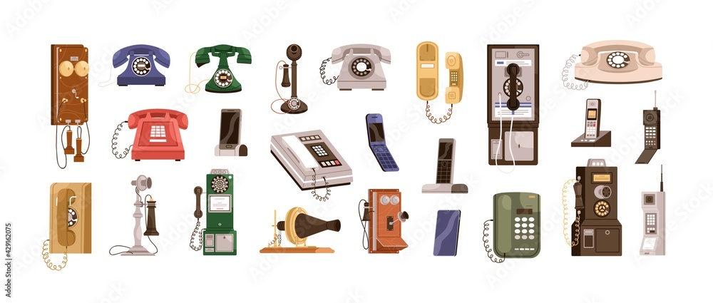 Historical and modern phones